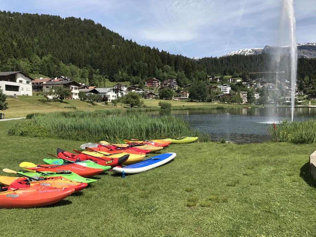 Ferienwohnung Laax Mit Traumblick, Grossem Balkon Und Terrasse Luaran gambar