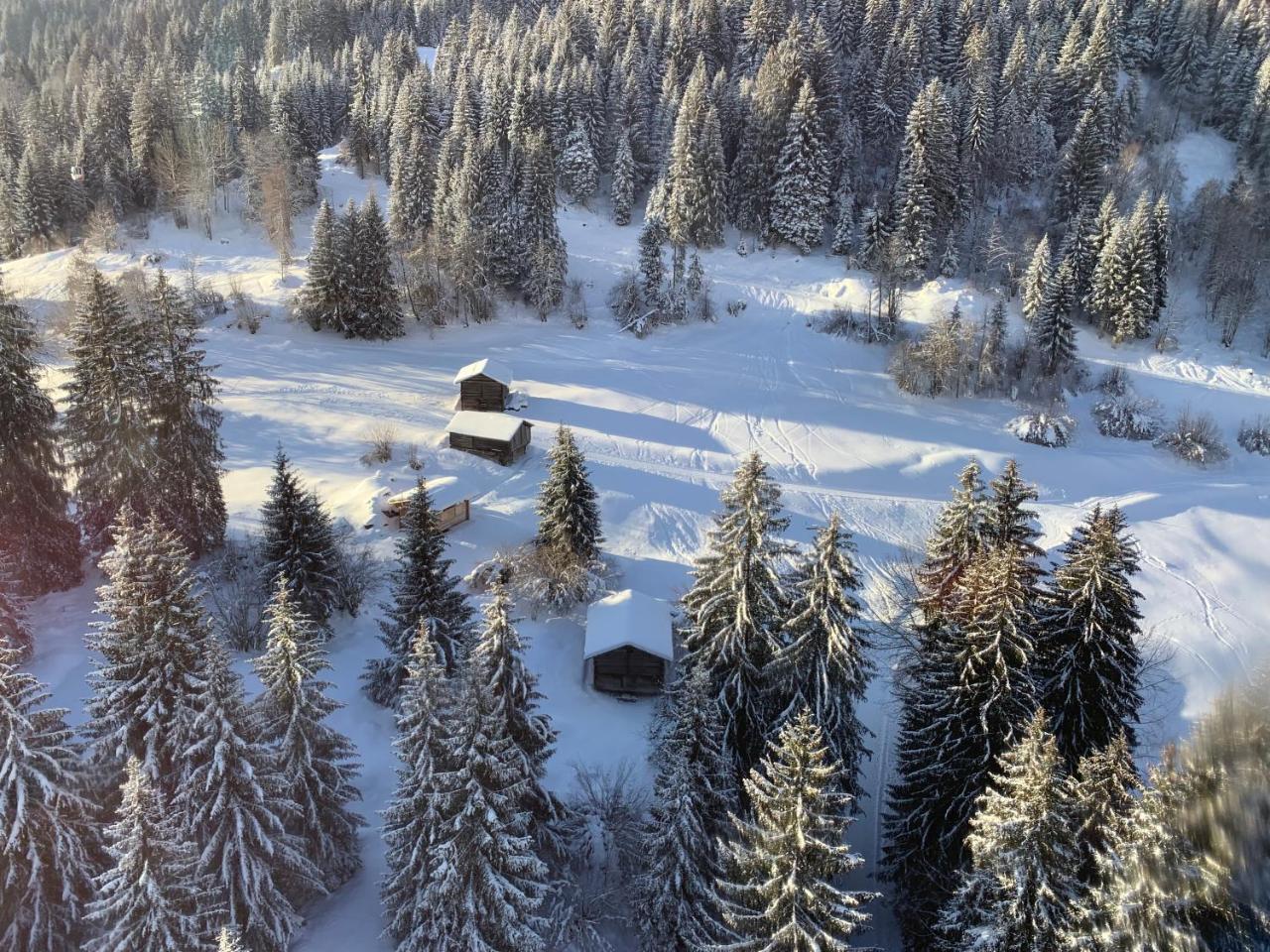 Ferienwohnung Laax Mit Traumblick, Grossem Balkon Und Terrasse Luaran gambar